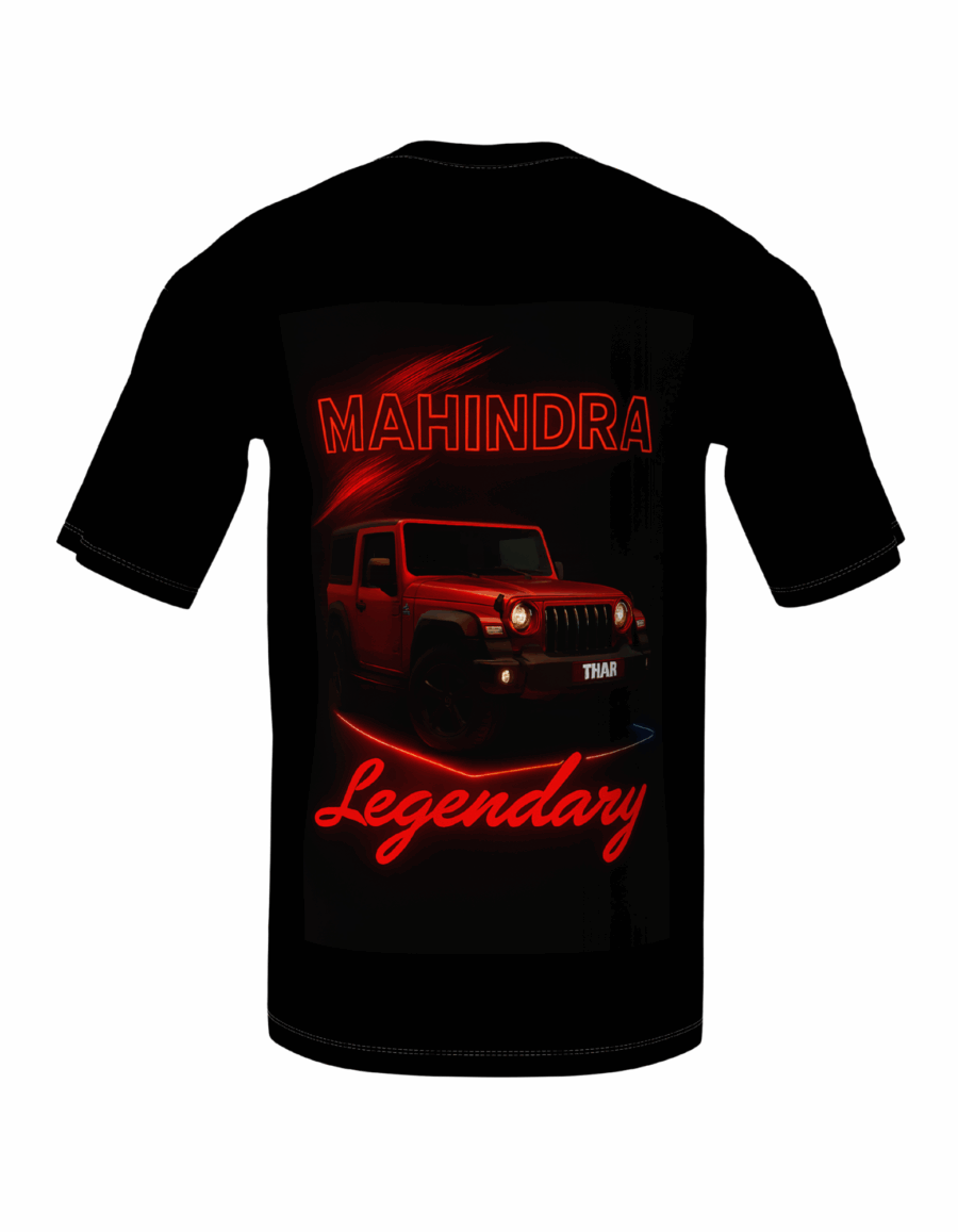 The "Mahindra Thar 'Legendary'" Neon Tee