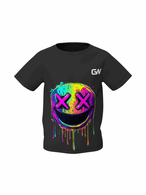 The "Neon Drip Smiley" Tee