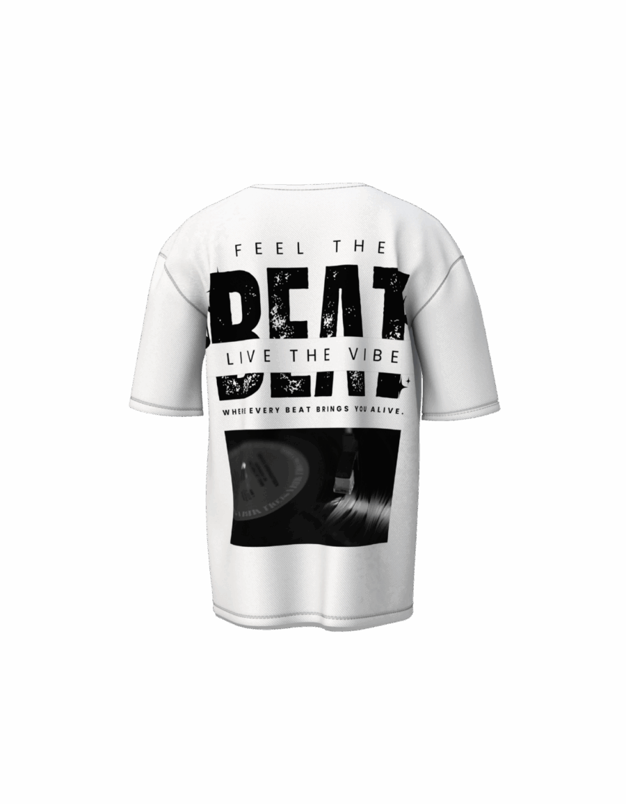 The "Vinyl Note" Oversized Tee - Image 2