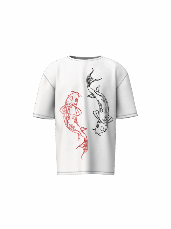 The "Yin Yang Koi" Oversized Tee