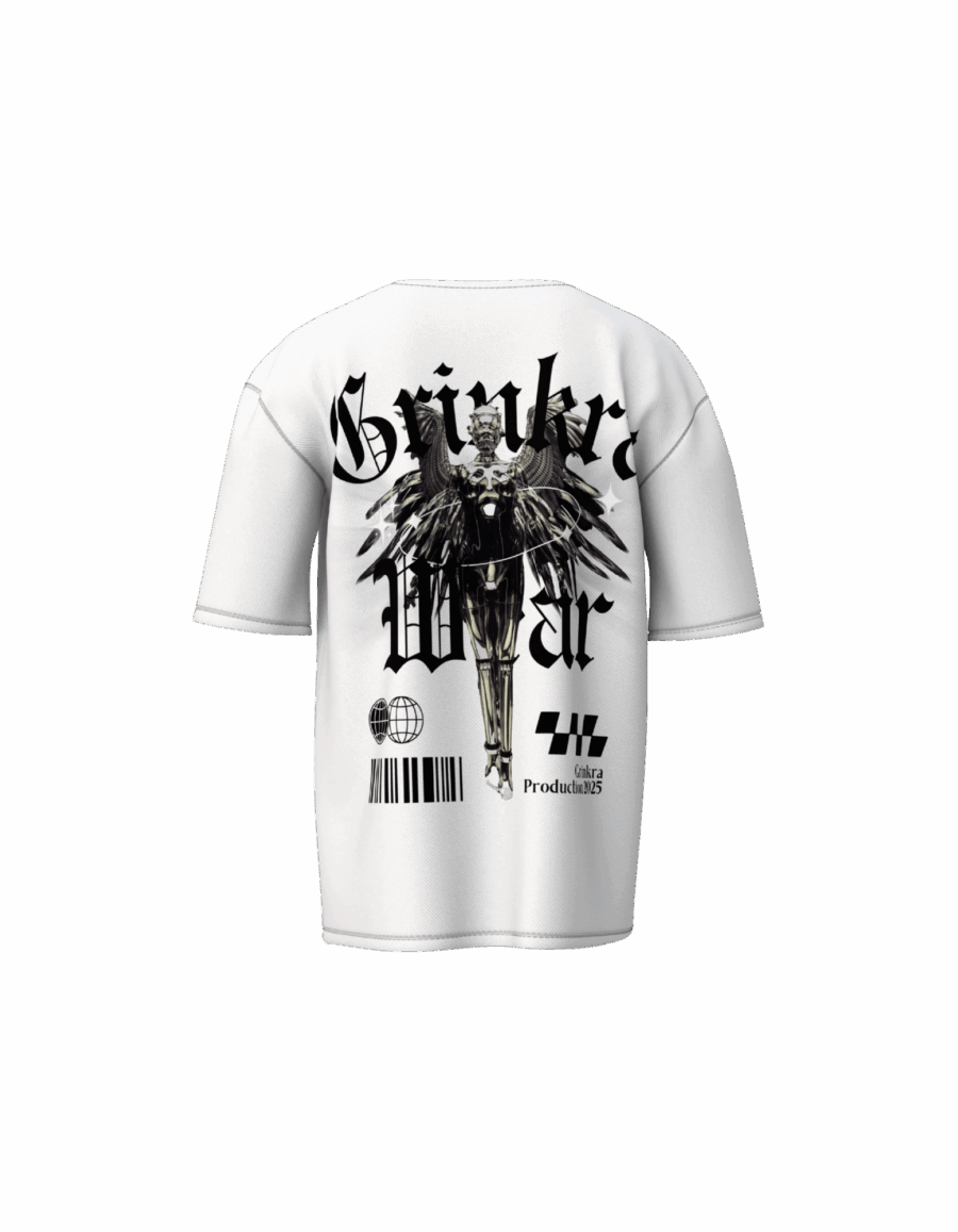 The "Grinkrs Vertical Script" Oversized Tee - Image 2