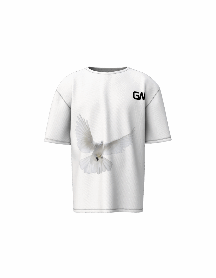 The "Dove of Peace" Oversized Tee