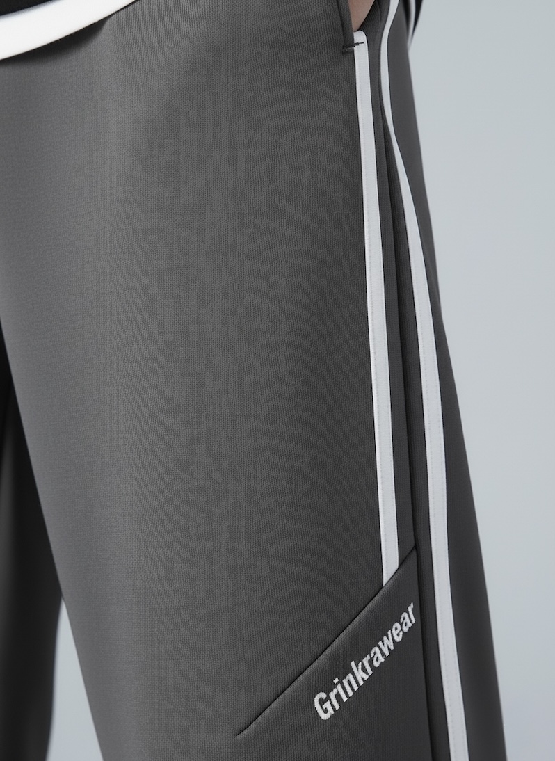 Premium Cotton Fleece Straight-Leg Track Pants - Image 2