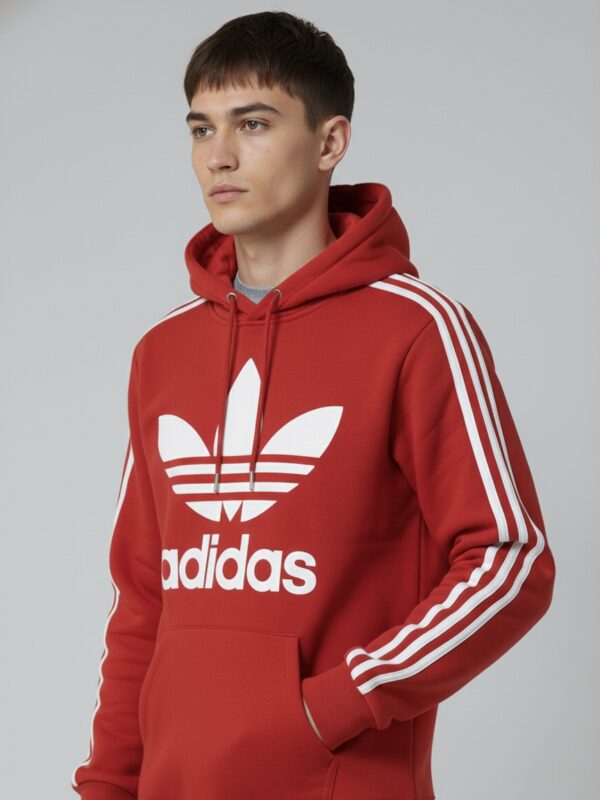 GrinkraWear Adicolor Classics Trefoil Hoodie – Power Red