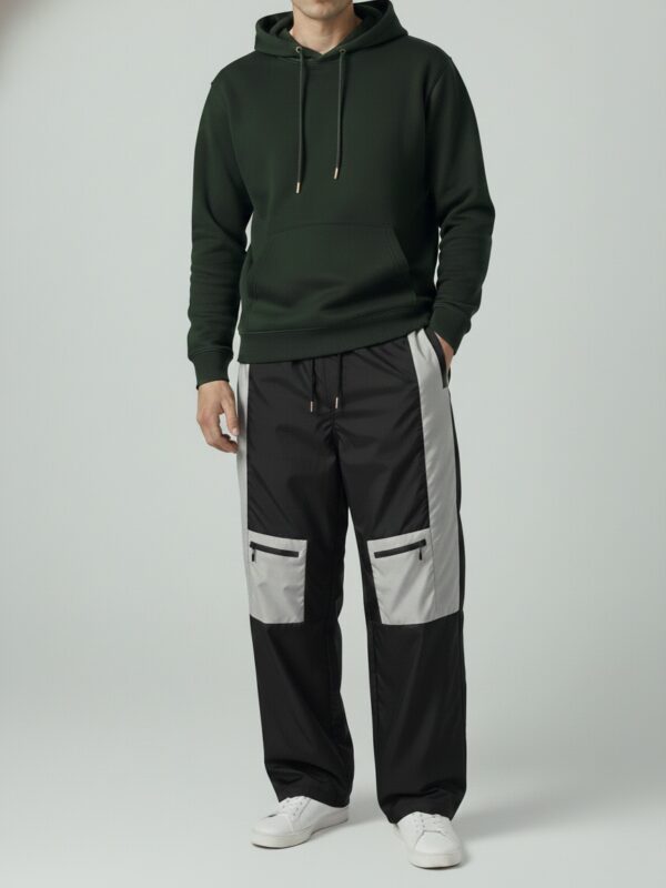 Grinkrawear "Shield & Soft" Tech-Utility Oversized Lowers – Wind-Resistant Shell with Premium Wool Lining