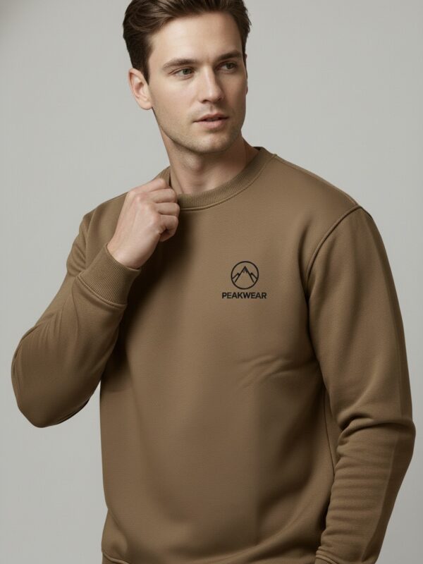 Men’s Premium Heavyweight Cotton Fleece Sweatshirt – High GSM Crewneck